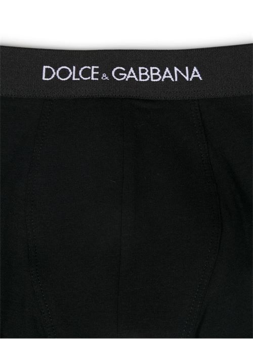 Boxer intimo bambino Dolce e Gabbana bipack nero Dolce & Gabbana Kids | L4J701ON00GN0000